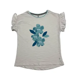 تی شرت آستین کوتاه دخترانه مدل نیلوفر