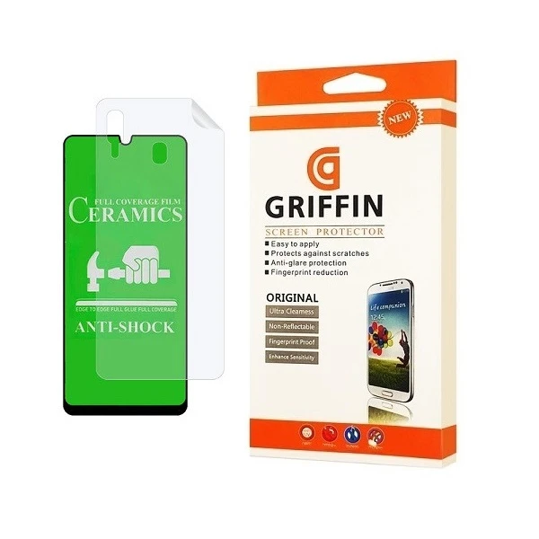 محافظ صفحه نمایش گریفین مدل 2CRN  مناسب برای گوشی موبایل سامسونگ Galaxy A30 به همراه محافظ پشت گوشی