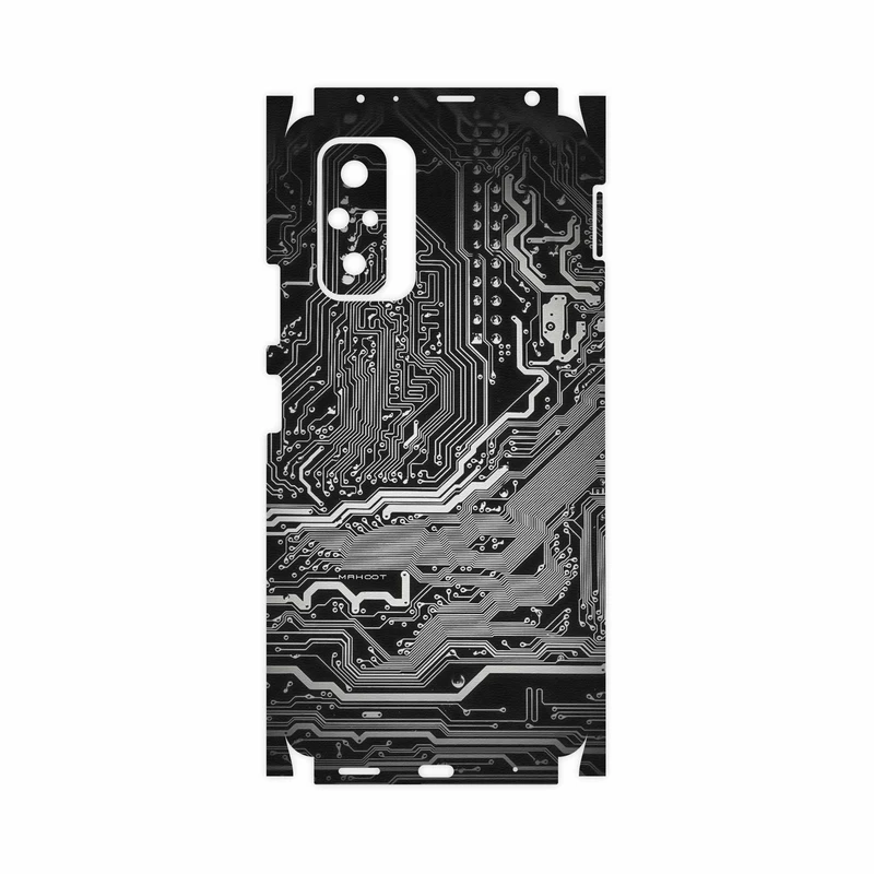 برچسب پوششی ماهوت مدل Black-Printed-Circuit-Board-FullSkin مناسب برای گوشی موبایل شیائومی Redmi Note 10 Pro