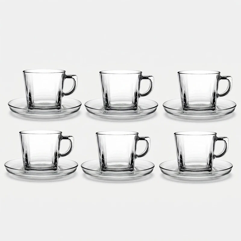 سرویس چای خوری 12 پارچه پاشاباغچه مدل Carre کار کد 95307