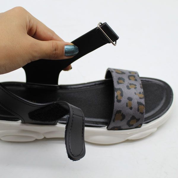 صندل زنانه پاپا مدل ملودی پلنگی کد 1-1388-GY -  - 17