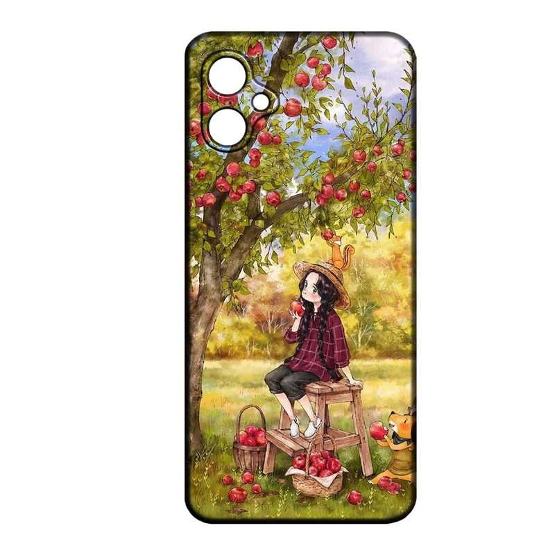 کاور طرح دخترانه کد 298 مناسب برای گوشی موبایل سامسونگ Galaxy A04