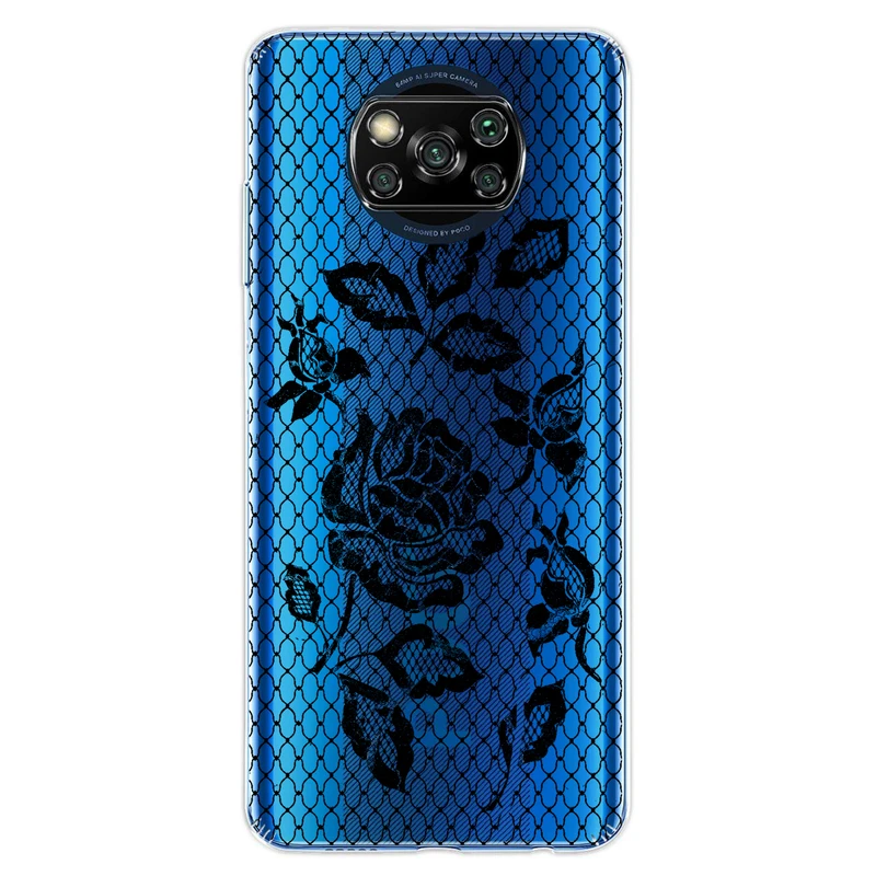 کاور مگافون طرح گل مدل C43-B مناسب برای گوشی موبایل شیائومی Poco X3 / X3 NFC / X3 PRO 