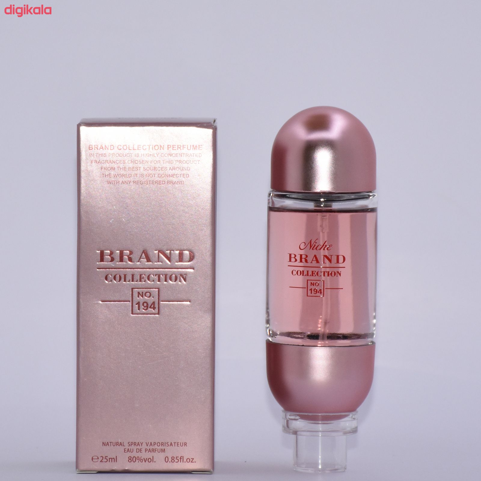 عطر جیبی زنانه نیچ برند کالکشن مدل Carolina herrera 212 VIP Rose حجم 25 میلی لیتر main 1 1