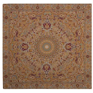 رومیزی ترمه عدل کشمیر طرح باغ بهشت b70