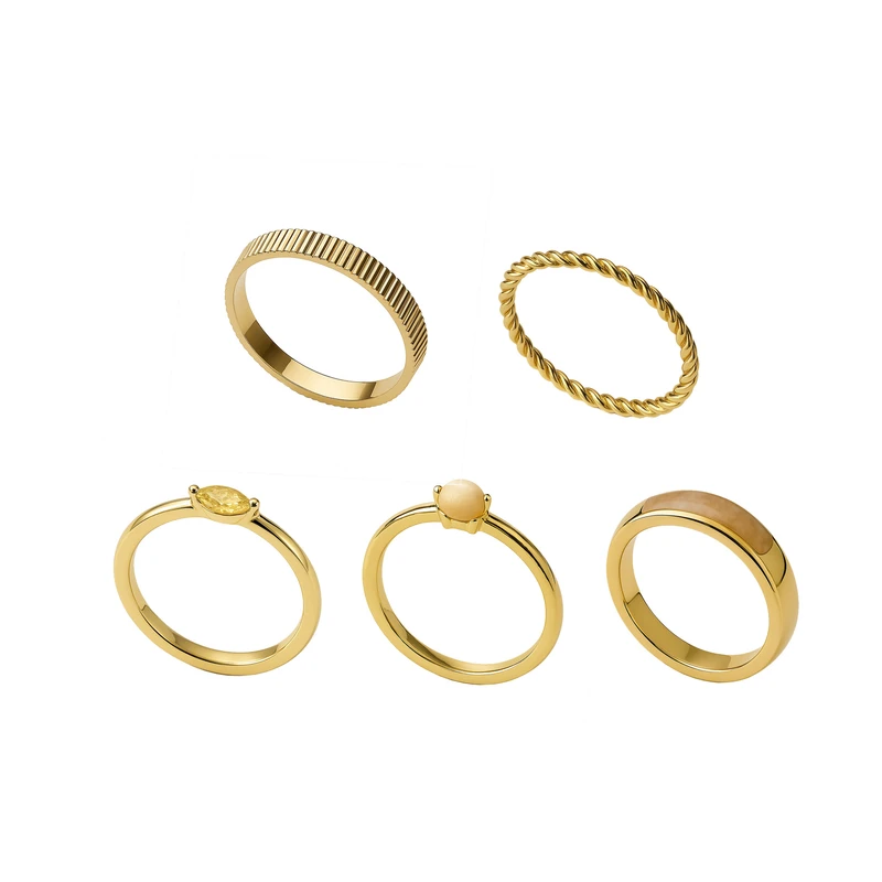 انگشتر زنانه مدل  RG-R02 مجموعه 5 عددی