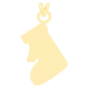 آویز گردنبند طلا 18 عیار زنانه الن نار طرح سگ مدل N3315