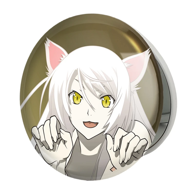 آینه جیبی خندالو طرح هانئکاوا نکو انیمه مونوگاتاری مدل تاشو کد 16237 