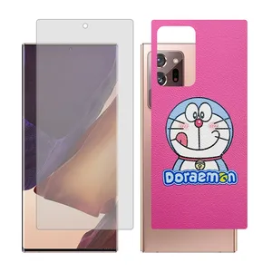 Glass Together model transparent glass screen protector suitable for Samsung Galaxy Note20 Ultra 5G mobile phone with cover sticker on the back of the phone