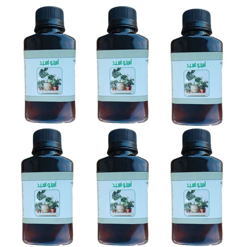 کود مایع آمینو اسید مدل raw material حجم 120 میلی لیتر بسته 6 عددی