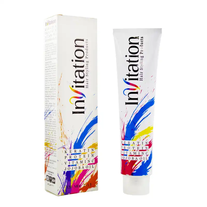 رنگ مو اینویتیشن شماره 7.7 حجم 120 میلی لیتر رنگ بلوند نسکافه ای