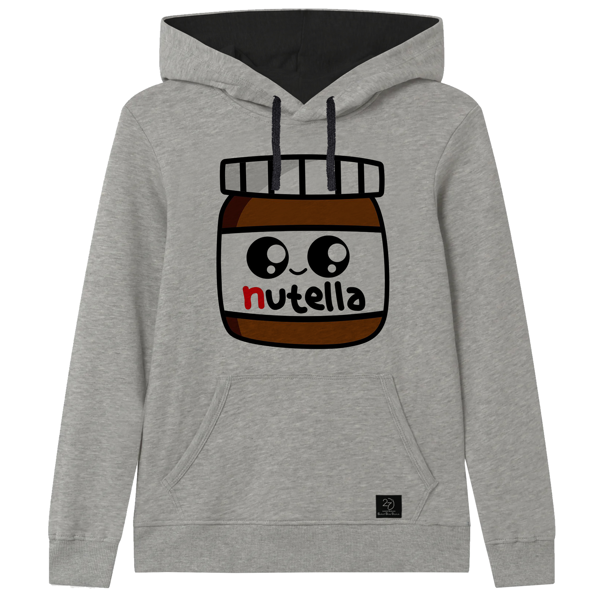 هودی دخترانه 27 کد F17 رنگ طوسی