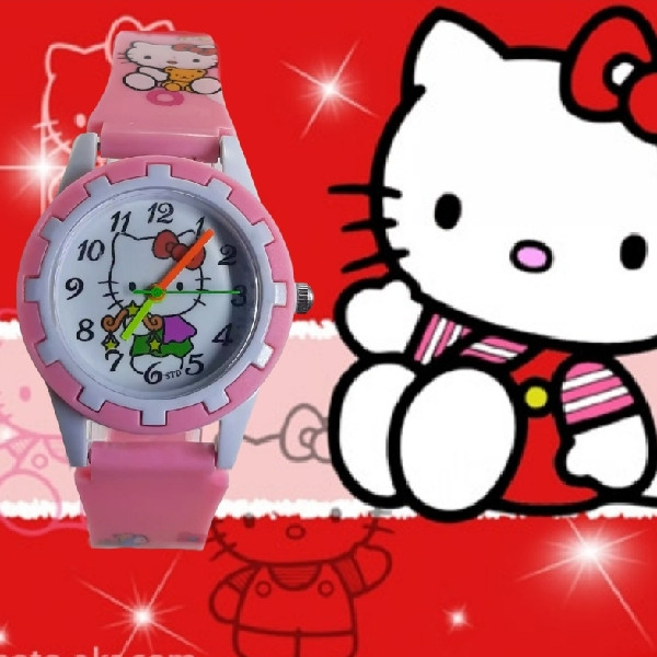 ساعت مچی عقربه ای دخترانه مدل Hello KITTY ساعت مچی عقربه ای دخترانه مدل Hello KITTY