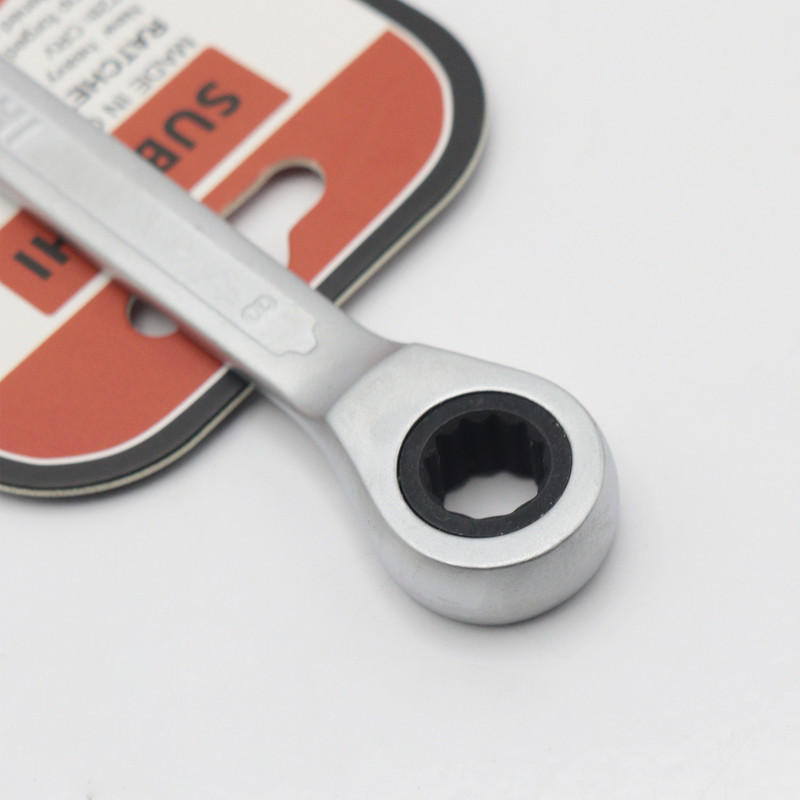 آچار یکسر تخت و یکسر رینگی جغجغه ای سوباشی مدل YP-SIZE08MM سایز 8 میلی متر