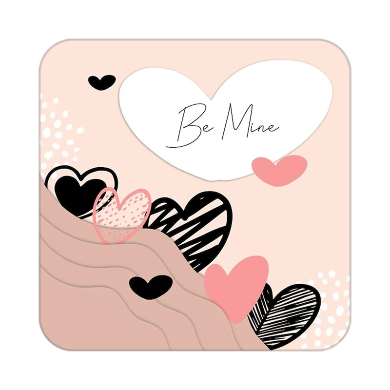 زیر لیوانی کاکتی طرح عاشقانه مدل mp40515