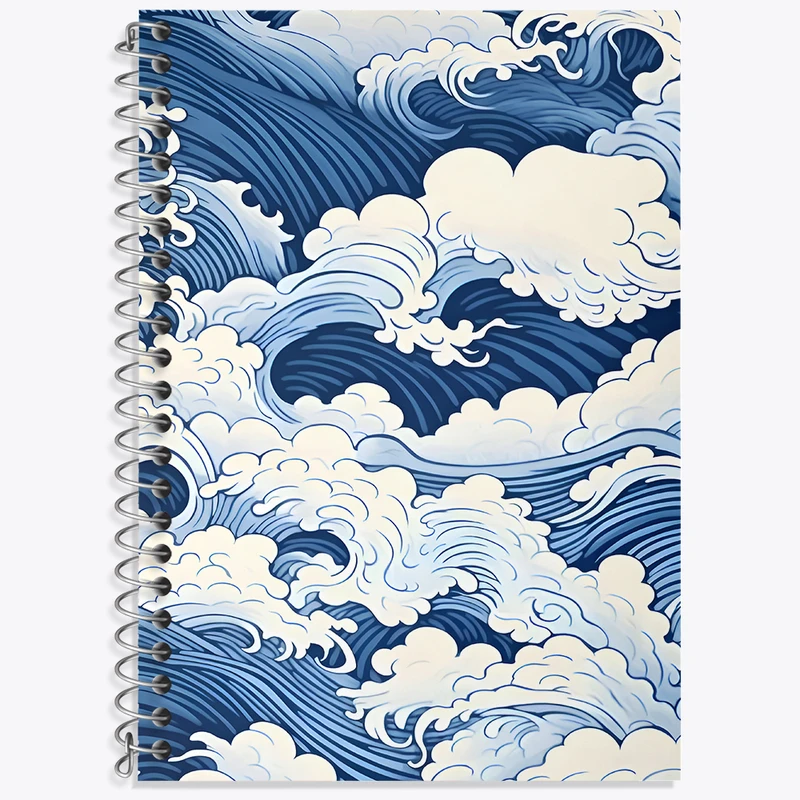 دفتر نت موسیقی 50 برگ خندالو طرح موج دریا کد N5393