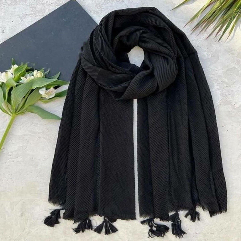 شال زنانه مدل پلیسه شال زنانه مدل پلیسه