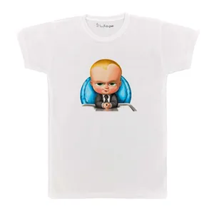 تی شرت بچگانه پرمانه طرح بچه رئیس کد pmt.4198