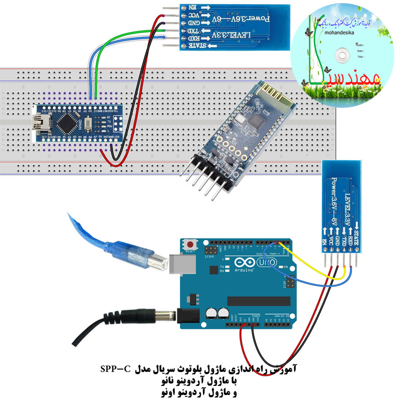 قیمت و خرید کیت آموزش الکترونیک مهندسیکا مدل Arduino+18UNO