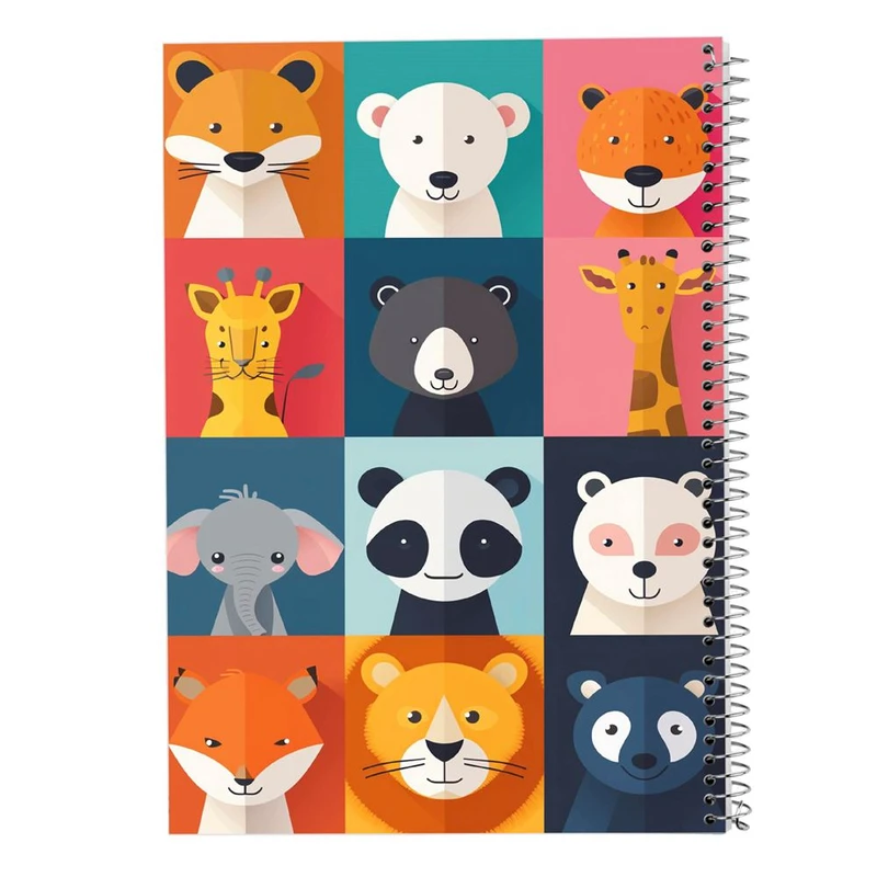 دفتر شطرنجی 50 برگ مدوپد طرح موجودات فانتزی کد DF17106