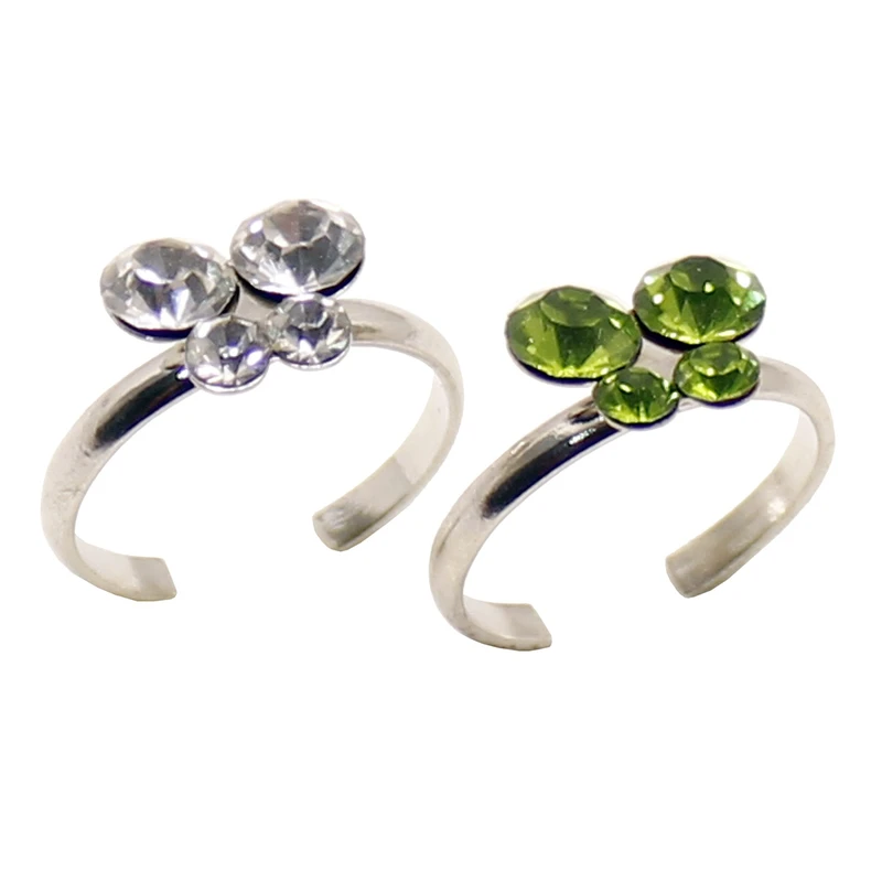 بند انگشتی زنانه طرح پروانه کد RKH_1164 بسته دو عددی