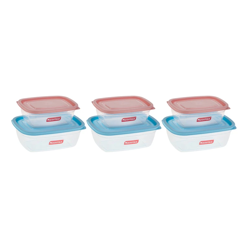 ظرف نگهدارنده نورینو مدل راسان کد 010 مجموعه 6 عددی