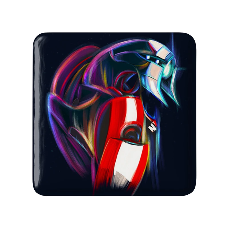 مگنت خندالو طرح بازی مس افکت (Mass Effect) مدل مربعی کد 31558