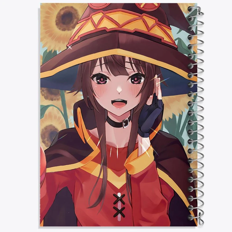 دفتر مشق 50 برگ خندالو مدل مگومین انیمه کونوسوبا Konosuba کد 27168