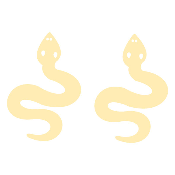 گوشواره طلا 18 عیار زنانه عدنان مدل مار pq78