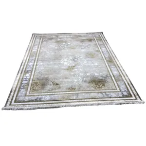 فرش ماشینی 1200 شانه زمینه فیلی لایت حاشیه فیلی مدل وینتیج