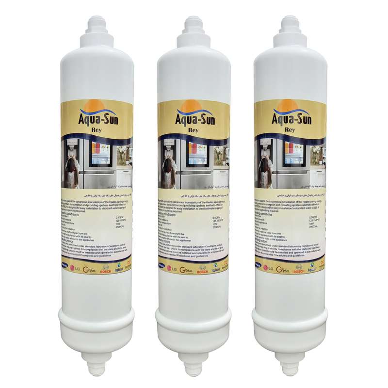 فیلتر یخچال ساید بای ساید آکوا سان ری مدل 2500G مجموعه 3 عددی فیلتر یخچال ساید بای ساید آکوا سان ری مدل 2500G مجموعه 3 عددی