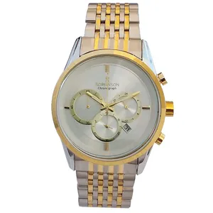 ساعت مچی عقربه‌ای مردانه رومانسون مدل  بندفلزی سه موتور کرنوگراف کد 2022