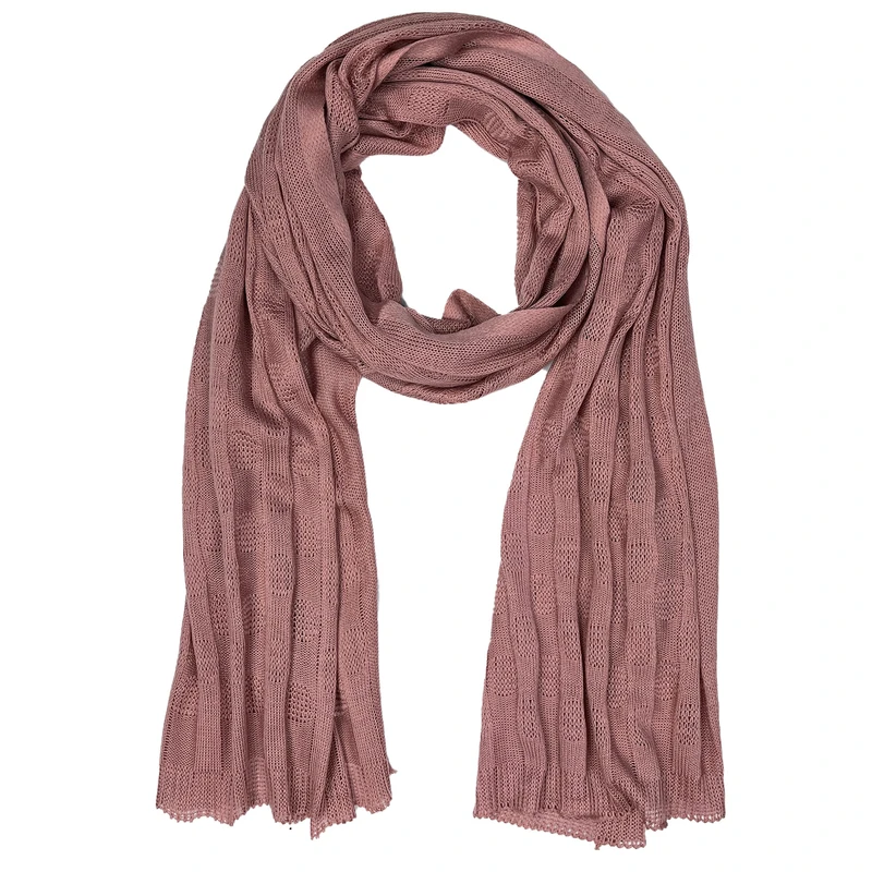 شال بافتنی زنانه مدل ریز