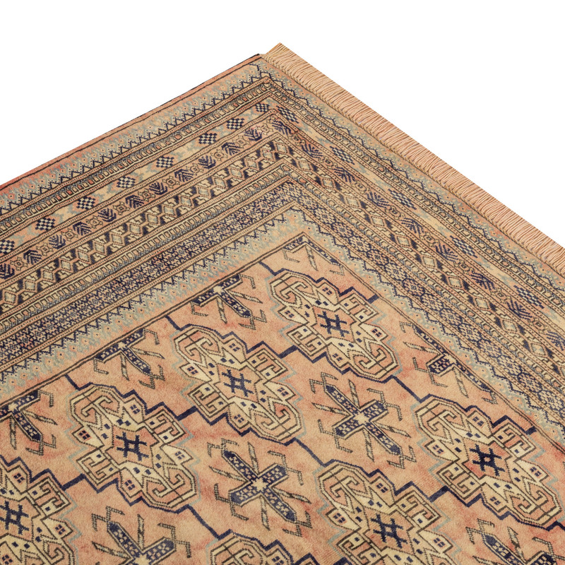 فرش دستبافت سه متری مدل ترکمن کد 40.1858