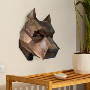 مجسمه مدل دیوارکوب بولداگ