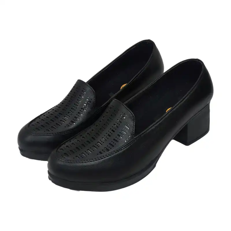 کفش زنانه سیی مدل طبی اداری مشبک کد 1974