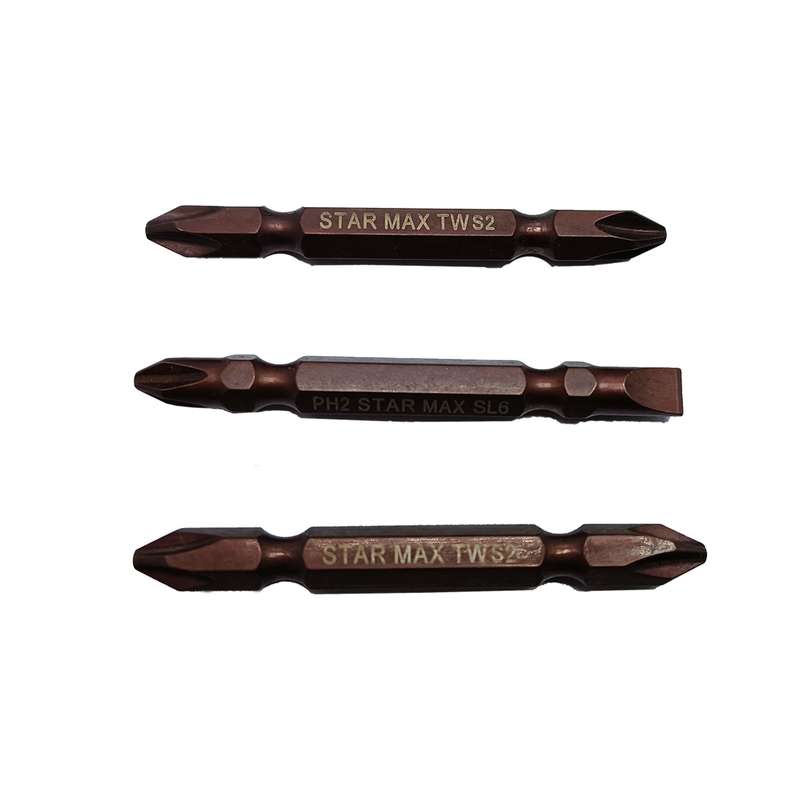 سری پیچ گوشتی دو سر چهار سو مدل P1 بسته 3 عددی