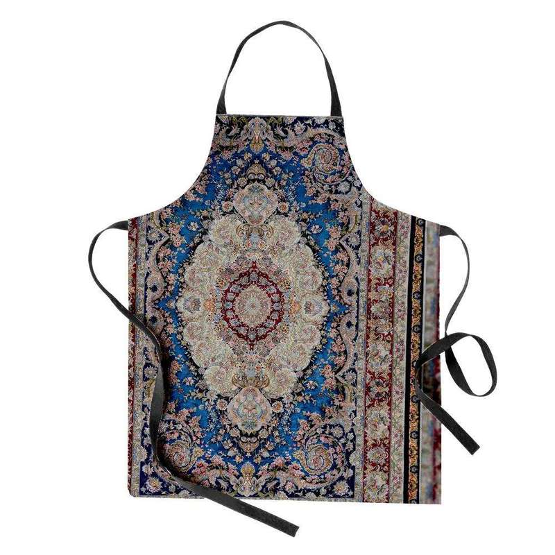 پیش بند آشپزخانه مدوپد طرح فرش قم لچک و ترنج مدل C-Ghom015