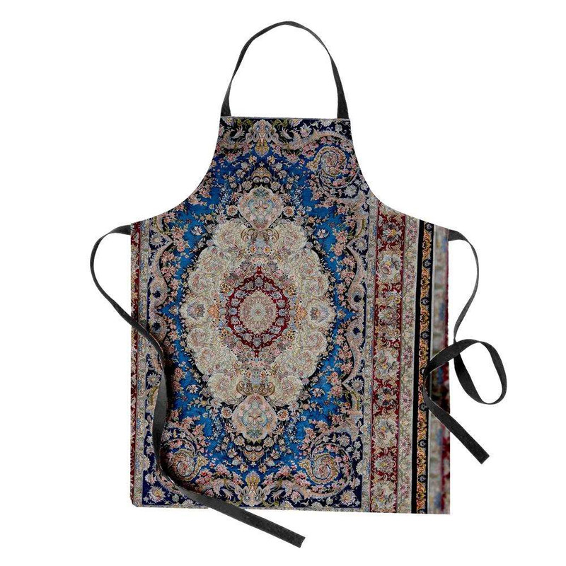 پیش بند آشپزخانه مدوپد طرح فرش قم لچک و ترنج مدل C-Ghom015