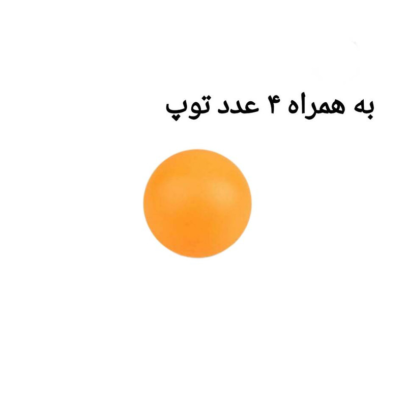 راکت پینگ‌پنگ سرعتی 5 لایه مدل t1  به همراه توپ بسته 6 عددی