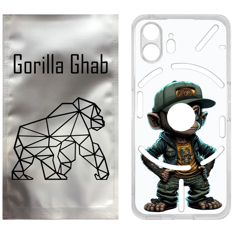 کاور گوریلا قاب مدل CLG کد 37 طرح Monkey مناسب برای گوشی موبایل ناتینگ Phone 2