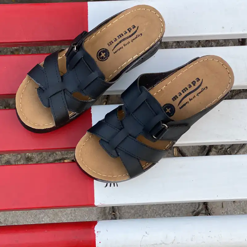 دمپایی زنانه مدل طبی دوختی کد Bk-90002