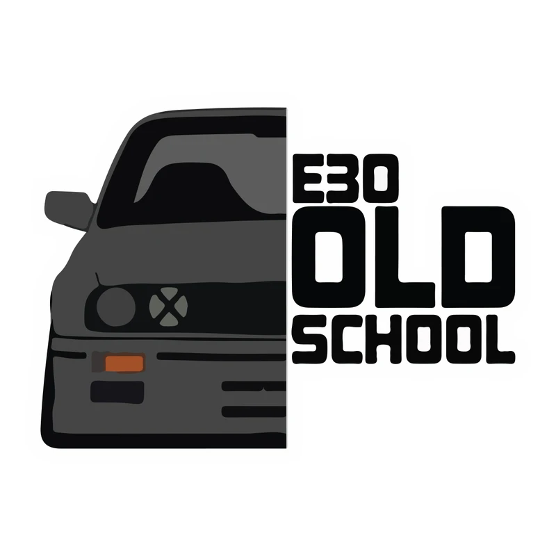 استیکر خودرو پویا مارکت طرح e30 کد 1387