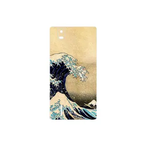 MAHOOT The Great Wave off Kanagawa of Hokusai Cover Sticker for Huawei Ascend P2