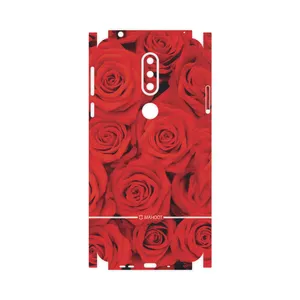 MAHOOT Red-Flower-FullSkin Cover Sticker for Nokia 7.1