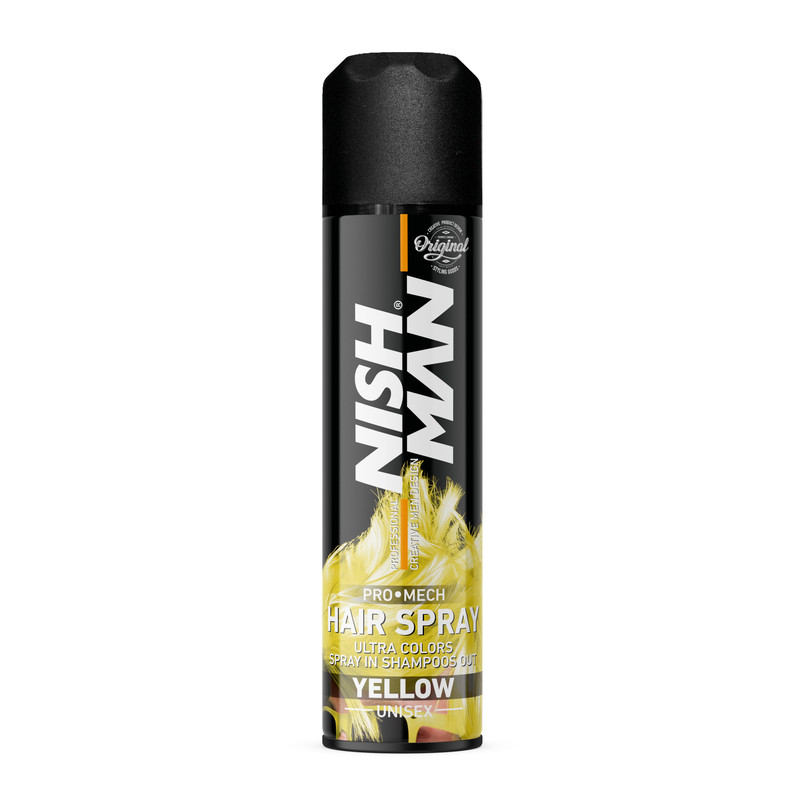 اسپری رنگ مو نیشمن مدل PRO MECH حجم 150 میلی لیتر رنگ زرد