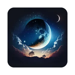 زیر لیوانی کاکتی طرح ماه و ستاره مدل mp53159