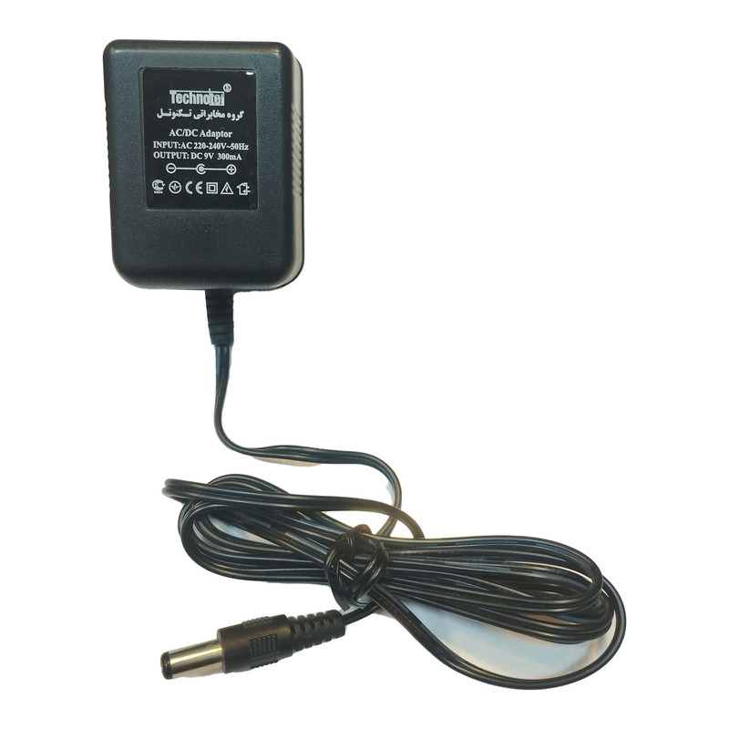 آداپتور 9 ولت 0.3 آمپر تکنوتل مدل KSRE-9V-0.3A