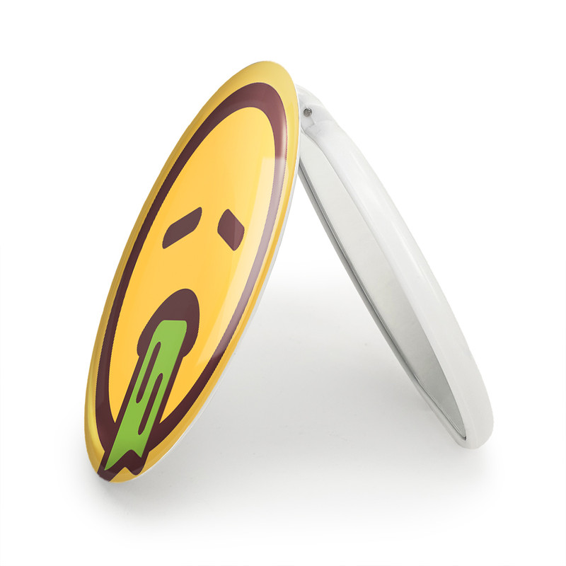 آینه جیبی خندالو طرح ایموجی Emoji مدل تاشو کد 3026