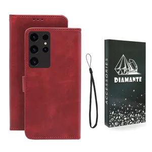 کیف کلاسوری دیامانته مدل Mortand Bk مناسب برای گوشی موبایل سامسونگ Galaxy S25 Ultra به همراه بندآویز